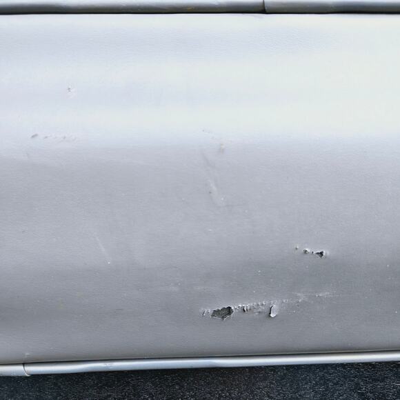 Oscar de la Renta Vintage Suitcase travel bag wheels tweed gray 25 inch - Picture 7 of 17